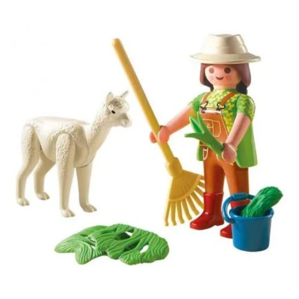 פליימוביל ביצת הפתעה שומר גן חיות ואלפקה 4944 - Image 2