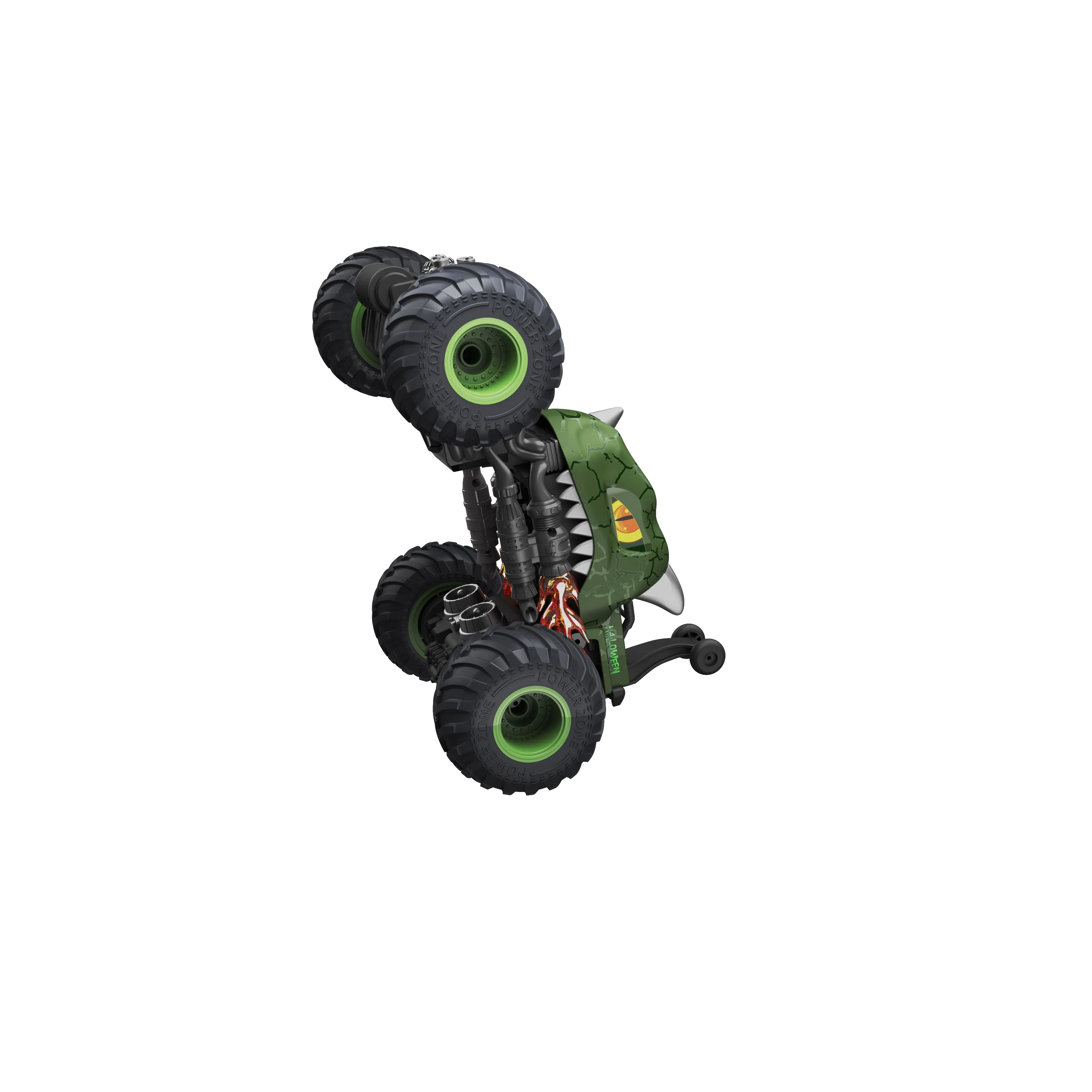 מכונית על שלט פעלולים דינוזאור 1:16 ירוק - Image 6