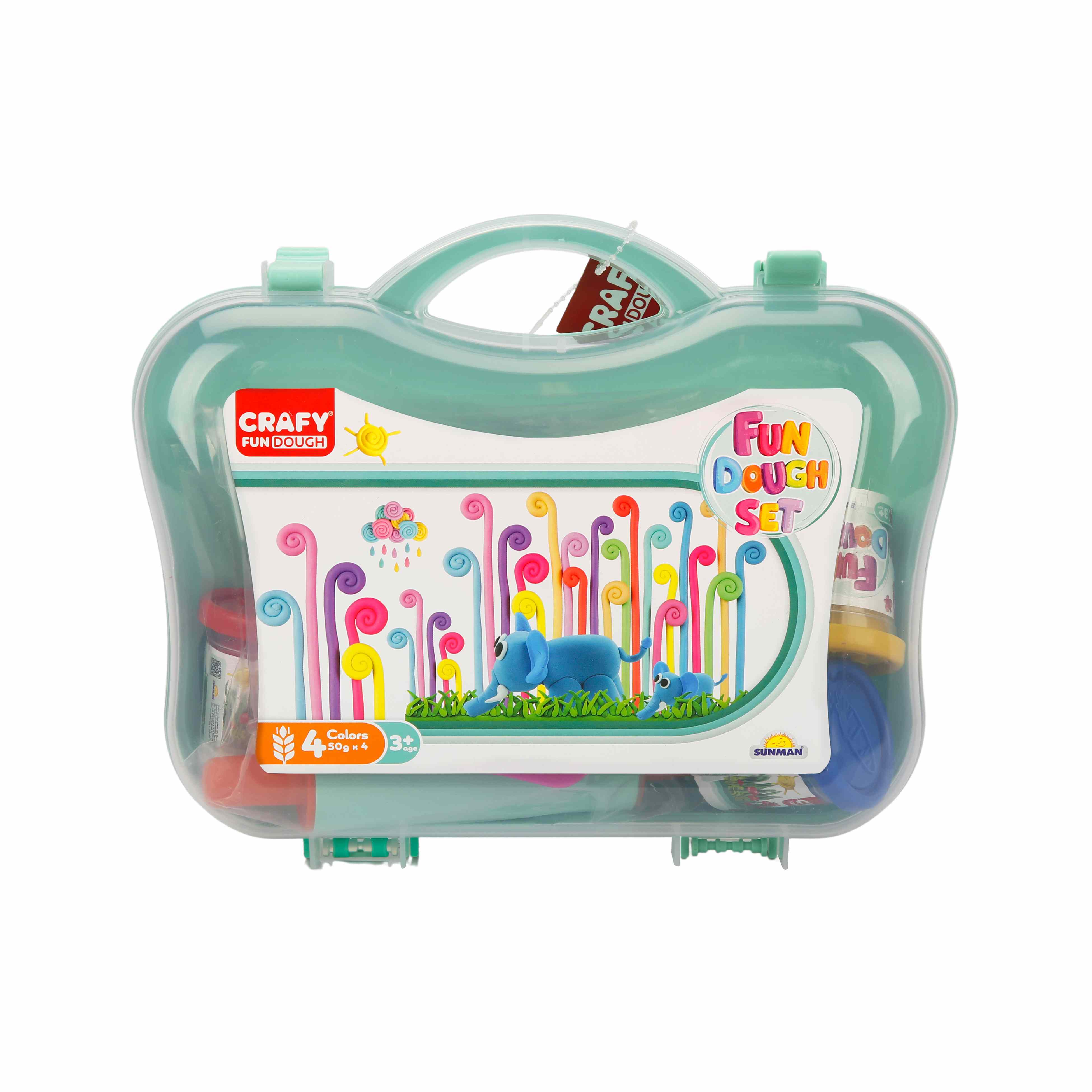 מזוודת עיצוב בבצק עם אביזרים 200 גרם - Image 2