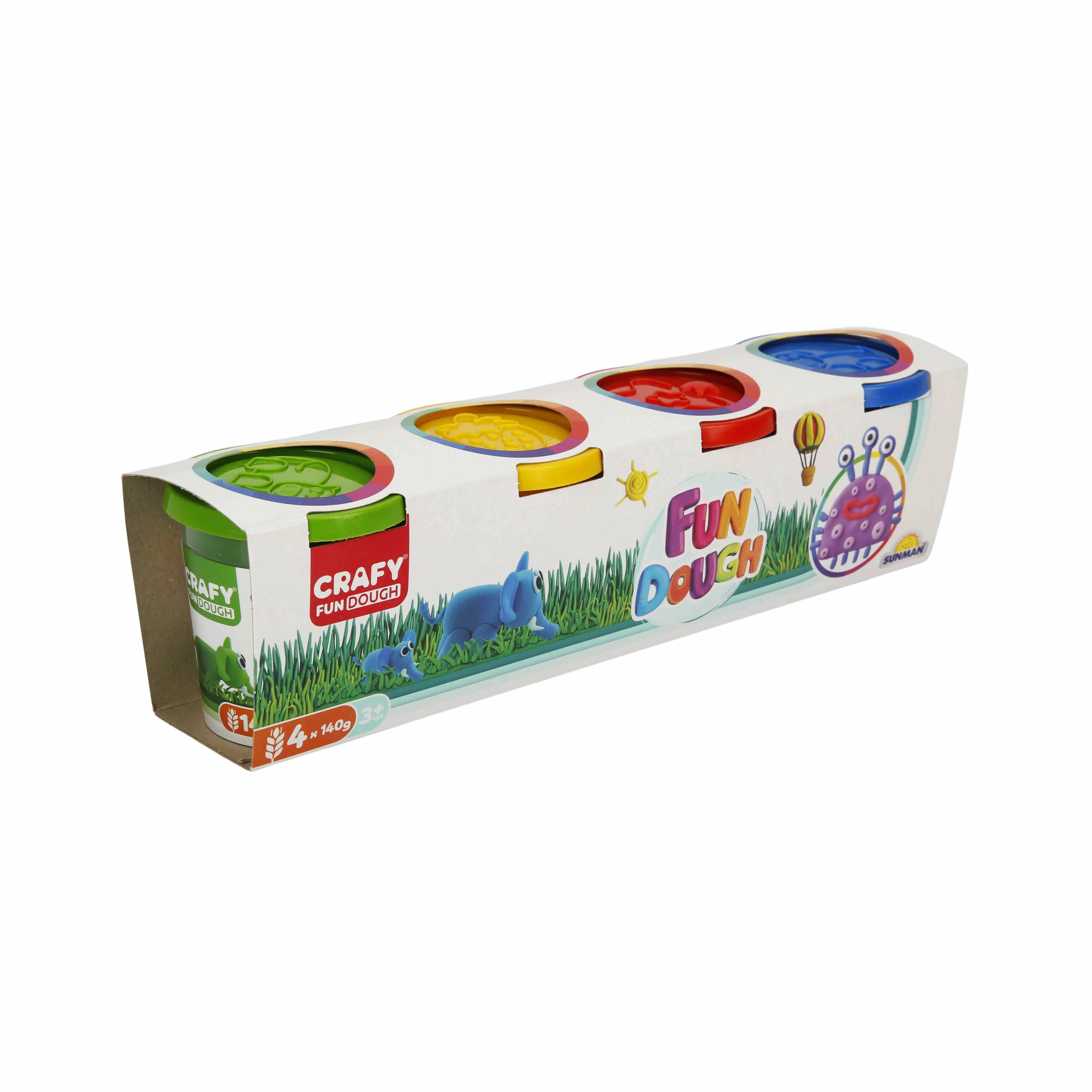 סט רביעיית בצקים צבעוניים 560 גרם - Image 2