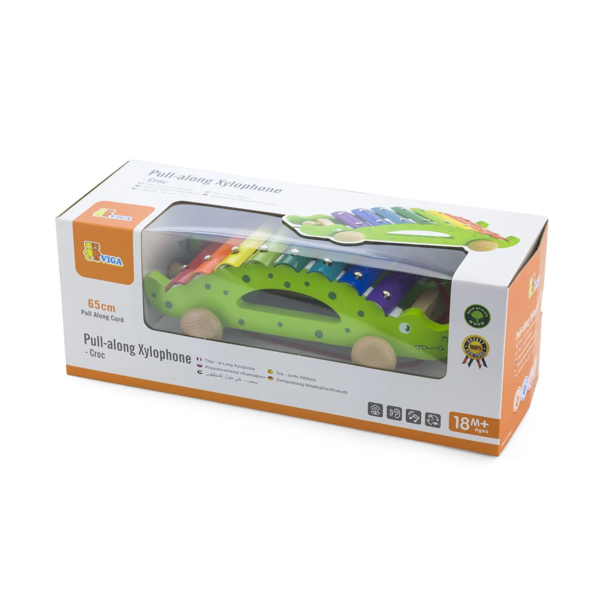 קסילופון תנין צעצועי עץ VIGA - Image 3
