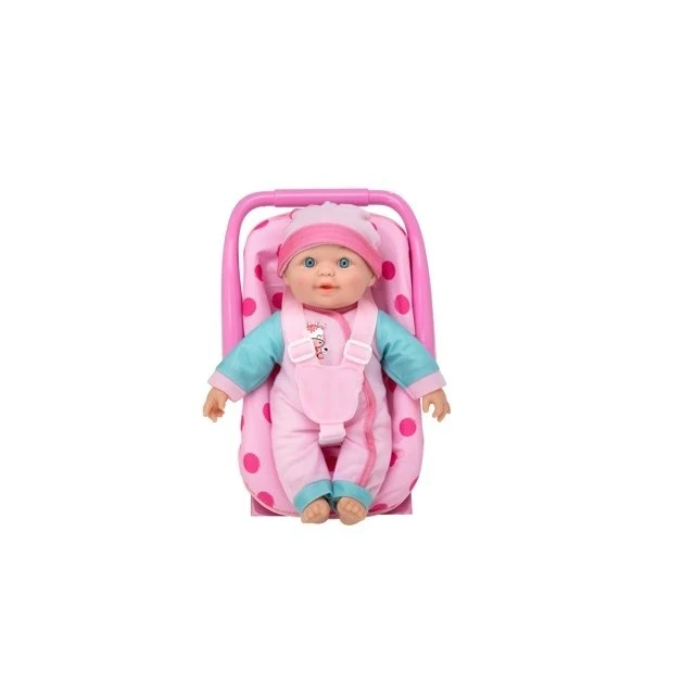 בובה צוחקת עם סלקל 30 סמ ורוד