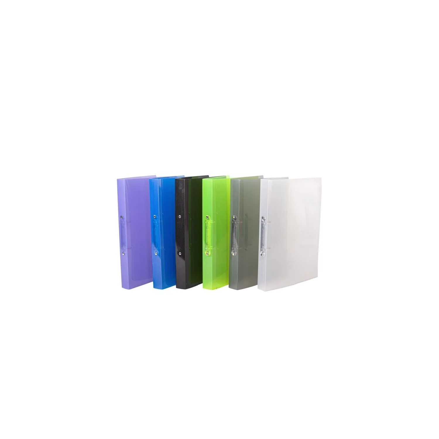 תיק טבעות (קלסר צר PP שקוף) חלבי שקוף clear