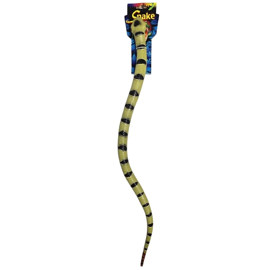 נחש פלסטיק צהוב 77 סמ