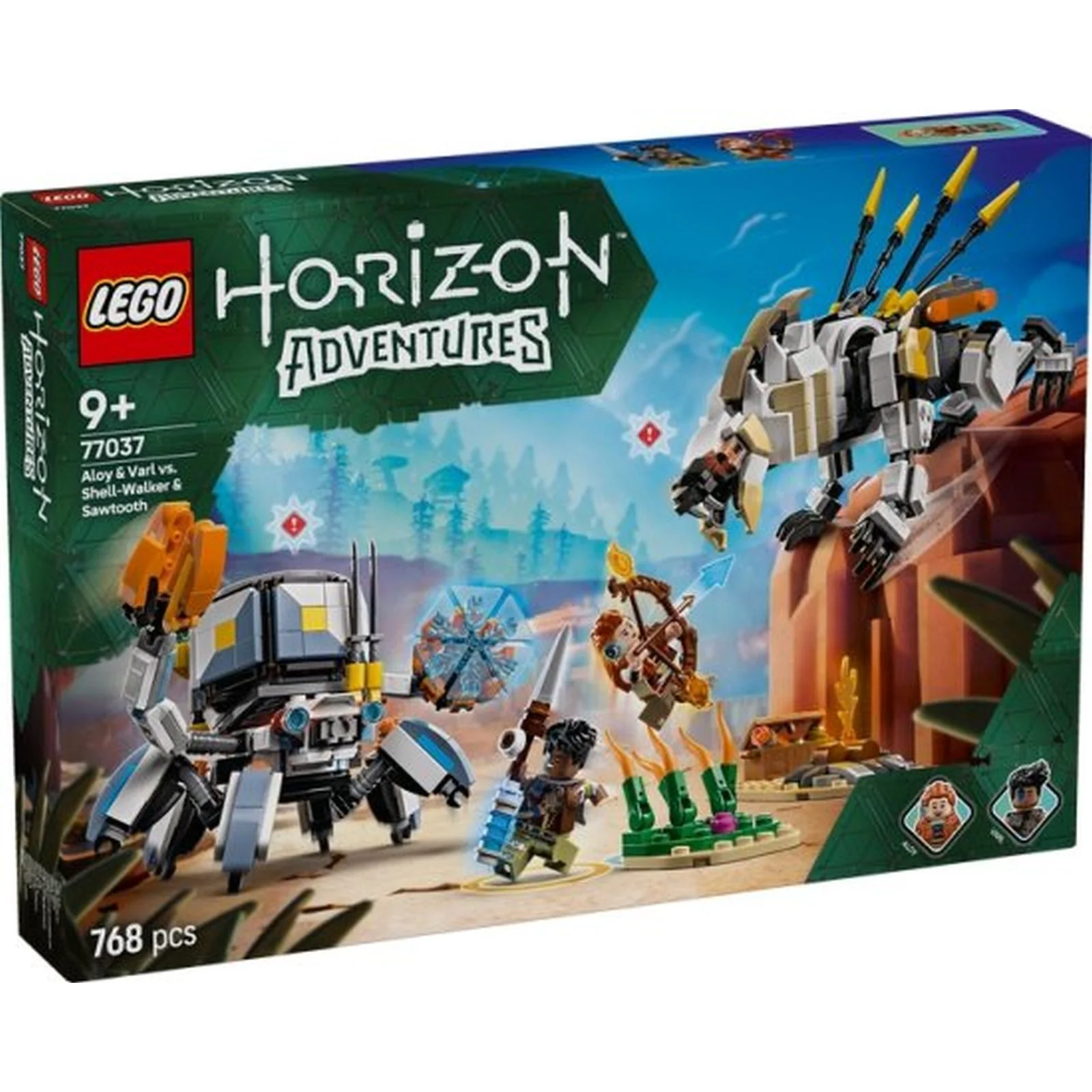 לגו הוריזון:Aloy ו-Varl נגד Shell-Walker ו -77037) Sawtooth