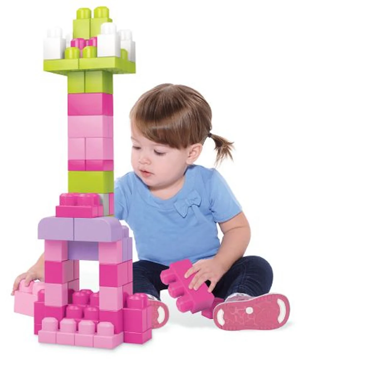 מגה בלוקס 60 חלקים תיק ורוד - Image 2