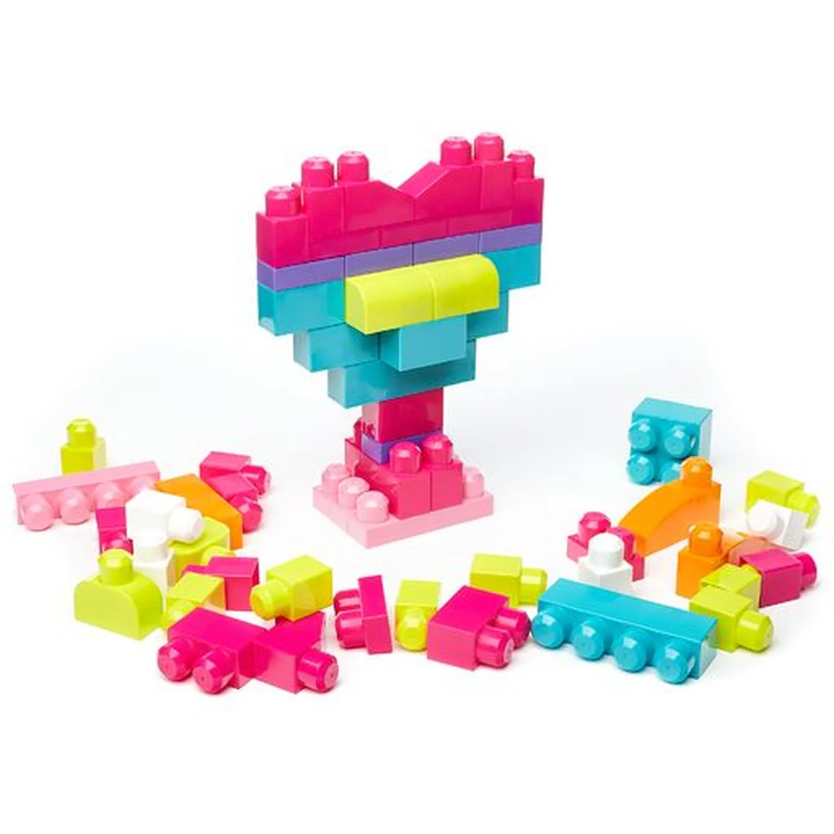 מגה בלוקס 60 חלקים תיק ורוד - Image 3