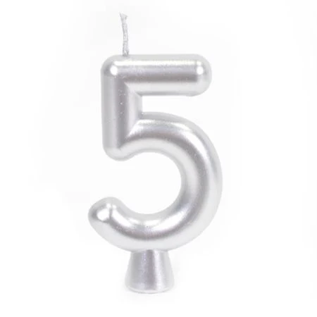 נר ספרה 5 כסף