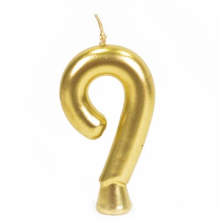 נר ספרה 9 זהב