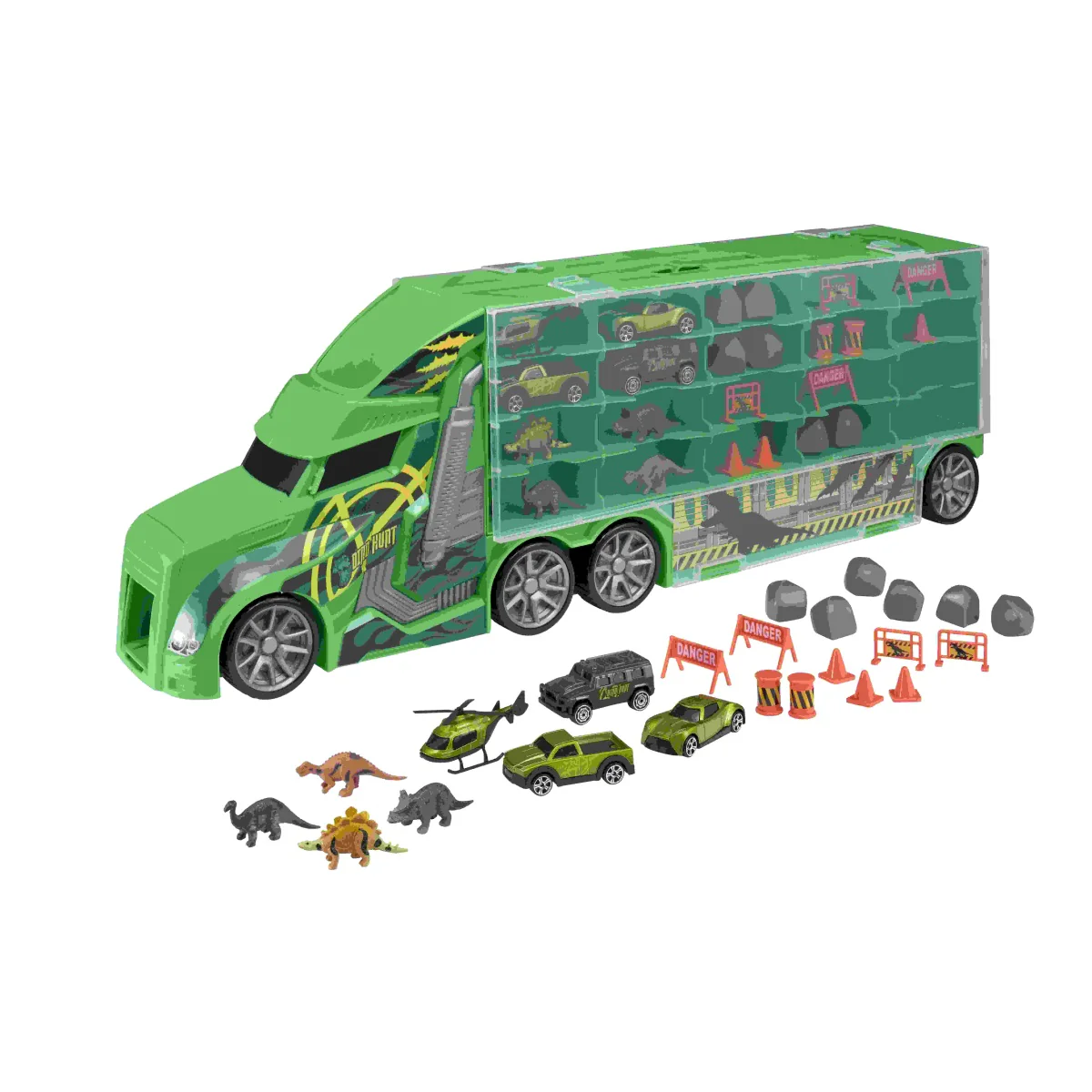 משאית 60 סמ להובלת רכבים ודינוזאורים - Image 2