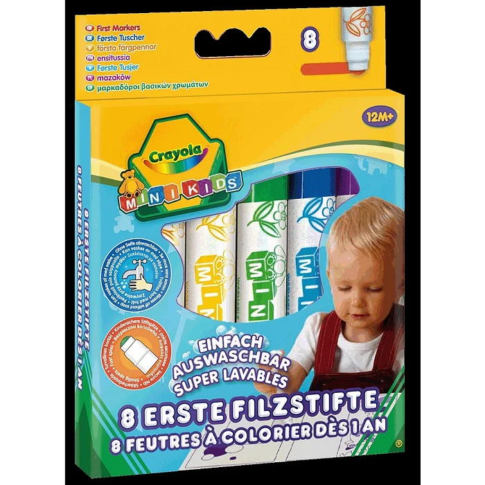 8 טושים עבים לתינוקות